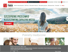 Tablet Screenshot of falck.pl